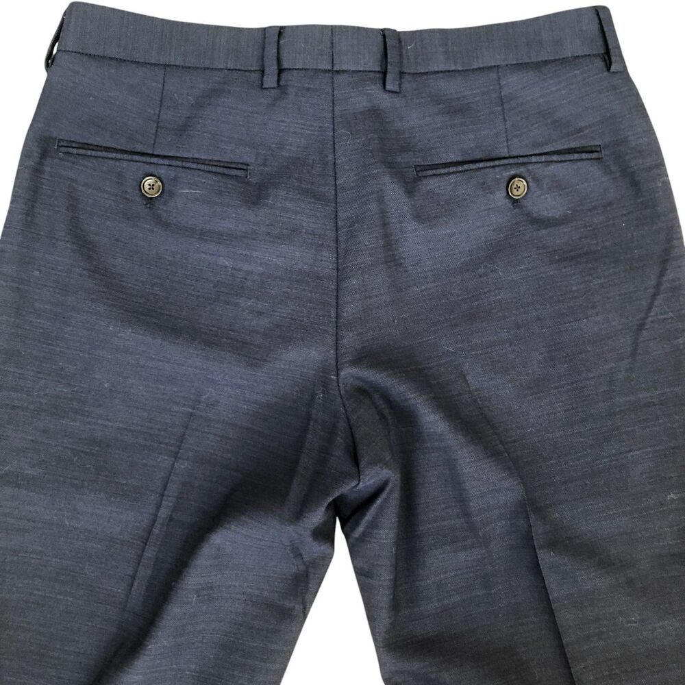 J. Crew Classic Fit Slim Navy Office Suit Trouser Pants 31x32 - Picture 10 of 12
